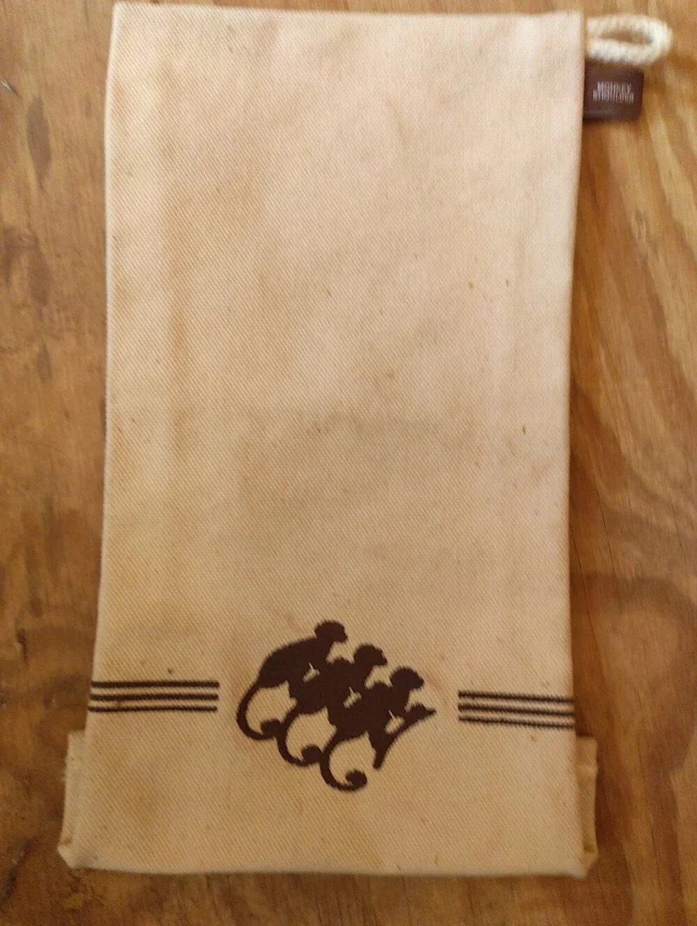 Monkey Shoulder Blended Malt Scotch Whisky Canvas Bottle Bag / Sleeve